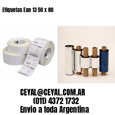 Etiquetas Ean 13 50 x 80