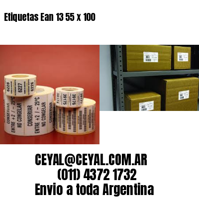 Etiquetas Ean 13 55 x 100