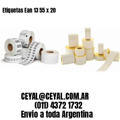 Etiquetas Ean 13 55 x 20