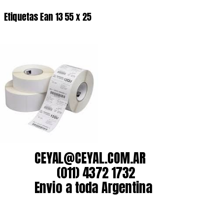 Etiquetas Ean 13 55 x 25