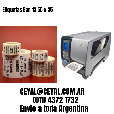 Etiquetas Ean 13 55 x 35