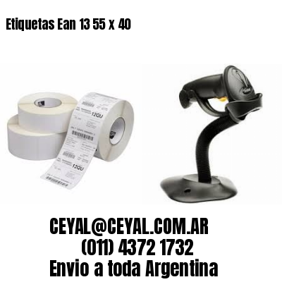 Etiquetas Ean 13 55 x 40