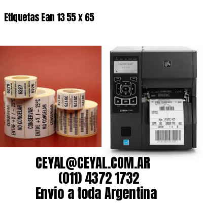 Etiquetas Ean 13 55 x 65