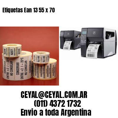 Etiquetas Ean 13 55 x 70