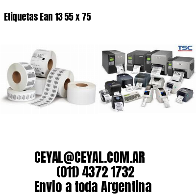 Etiquetas Ean 13 55 x 75