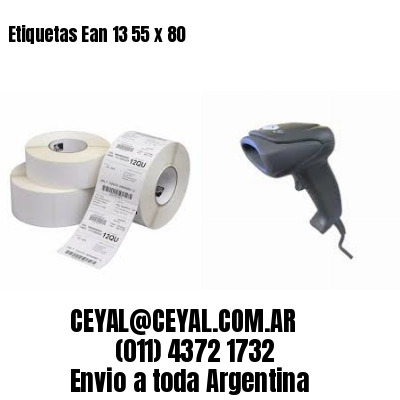 Etiquetas Ean 13 55 x 80