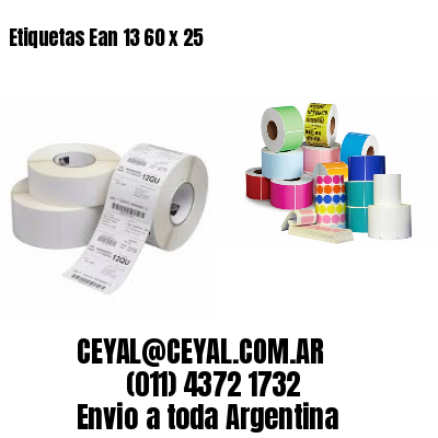 Etiquetas Ean 13 60 x 25