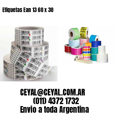 Etiquetas Ean 13 60 x 30