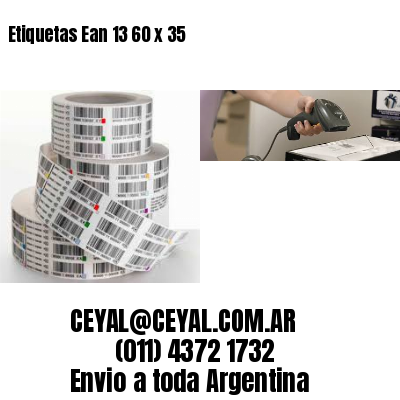 Etiquetas Ean 13 60 x 35