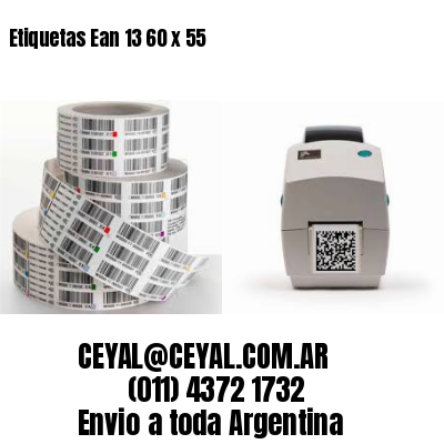 Etiquetas Ean 13 60 x 55