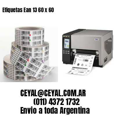 Etiquetas Ean 13 60 x 60