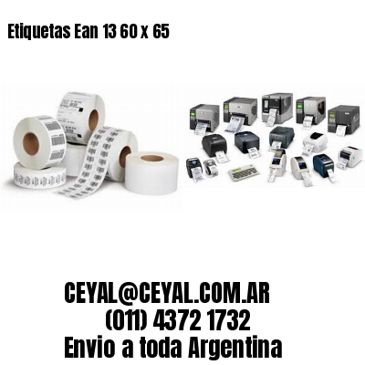 Etiquetas Ean 13 60 x 65