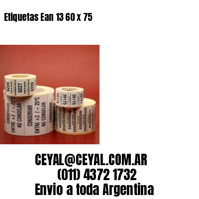 Etiquetas Ean 13 60 x 75