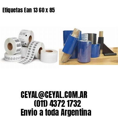Etiquetas Ean 13 60 x 85