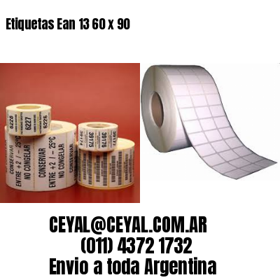 Etiquetas Ean 13 60 x 90