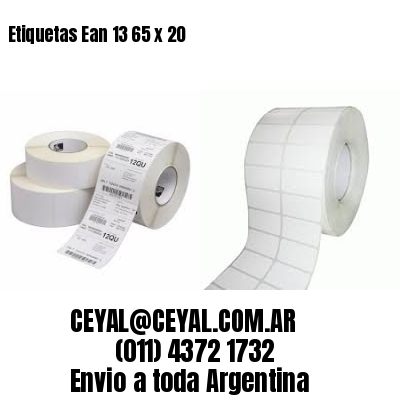 Etiquetas Ean 13 65 x 20