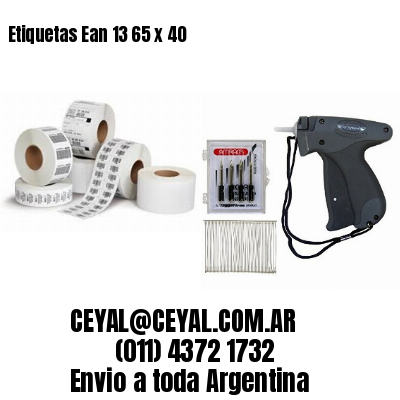 Etiquetas Ean 13 65 x 40