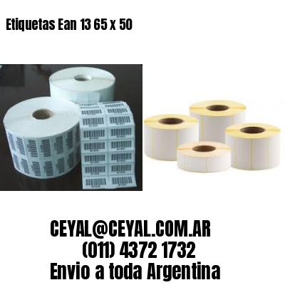 Etiquetas Ean 13 65 x 50