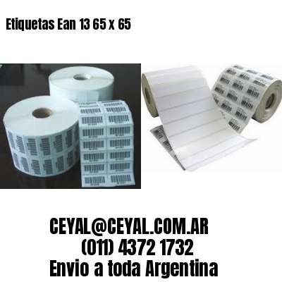 Etiquetas Ean 13 65 x 65
