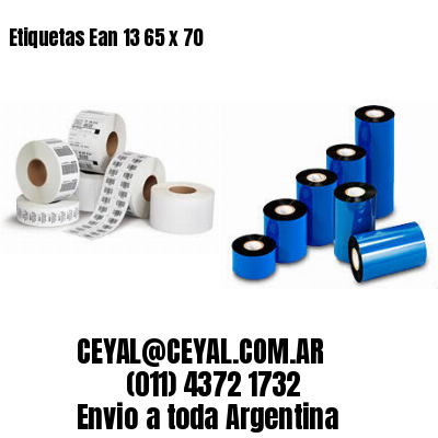 Etiquetas Ean 13 65 x 70