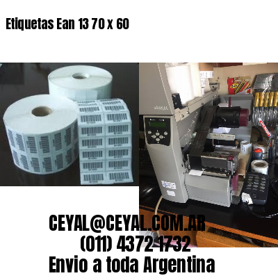 Etiquetas Ean 13 70 x 60