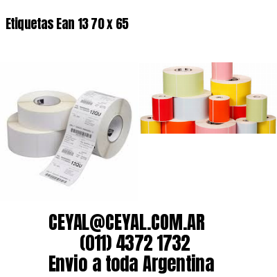 Etiquetas Ean 13 70 x 65