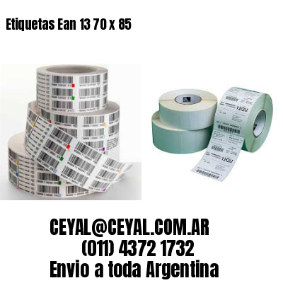 Etiquetas Ean 13 70 x 85