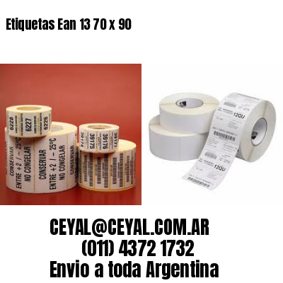 Etiquetas Ean 13 70 x 90