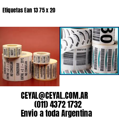 Etiquetas Ean 13 75 x 20