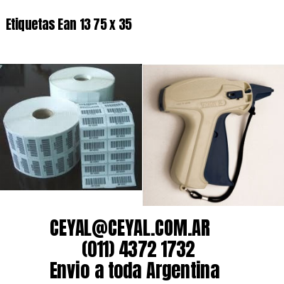 Etiquetas Ean 13 75 x 35