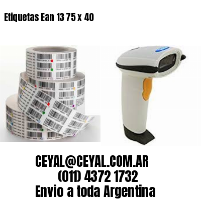 Etiquetas Ean 13 75 x 40