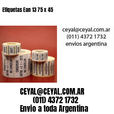 Etiquetas Ean 13 75 x 45