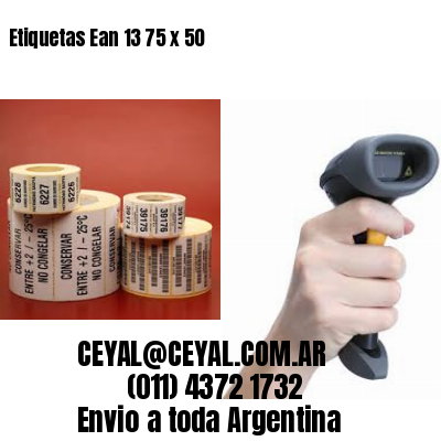 Etiquetas Ean 13 75 x 50