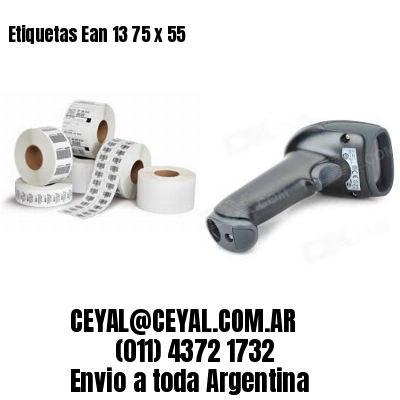 Etiquetas Ean 13 75 x 55