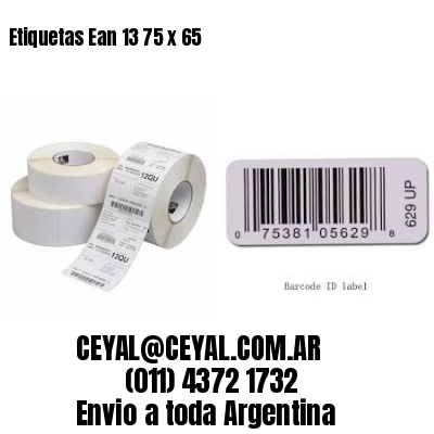 Etiquetas Ean 13 75 x 65