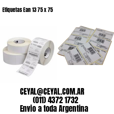 Etiquetas Ean 13 75 x 75