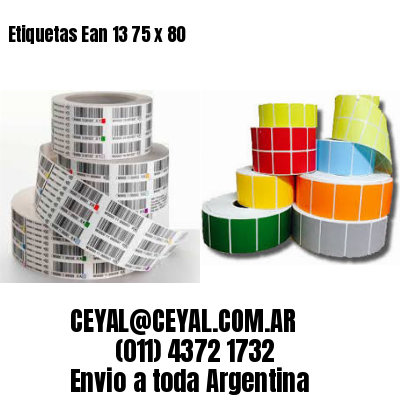 Etiquetas Ean 13 75 x 80