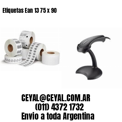 Etiquetas Ean 13 75 x 90