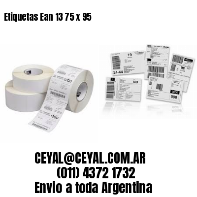 Etiquetas Ean 13 75 x 95