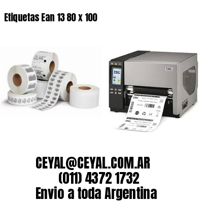 Etiquetas Ean 13 80 x 100