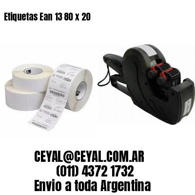 Etiquetas Ean 13 80 x 20