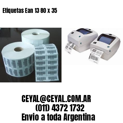 Etiquetas Ean 13 80 x 35