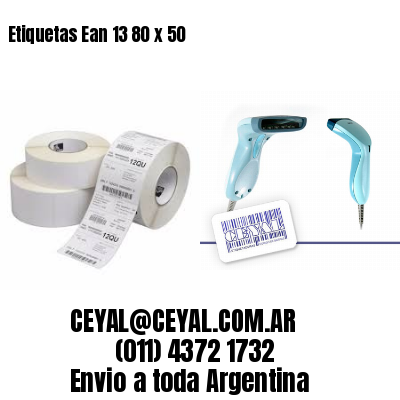 Etiquetas Ean 13 80 x 50