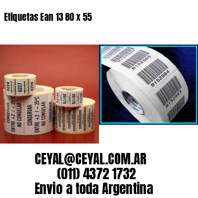 Etiquetas Ean 13 80 x 55