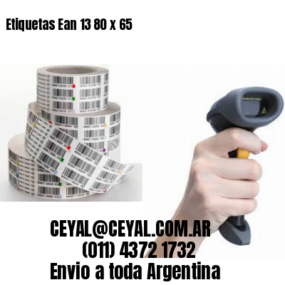 Etiquetas Ean 13 80 x 65
