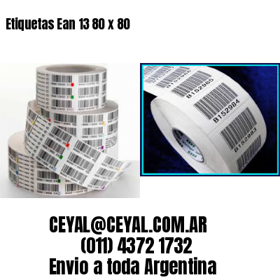 Etiquetas Ean 13 80 x 80