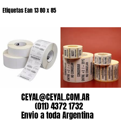 Etiquetas Ean 13 80 x 85