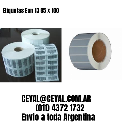Etiquetas Ean 13 85 x 100