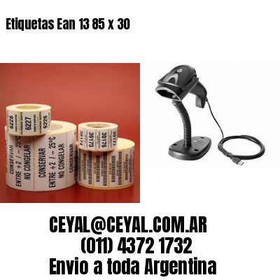 Etiquetas Ean 13 85 x 30