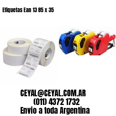 Etiquetas Ean 13 85 x 35